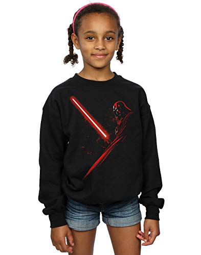 Absolute Cult Star Wars Mädchen Darth Vader Lightsaber Sweatshirt Schwarz 5-6 Years Absolute Cult Star Wars Mädchen Darth Vader Lightsaber Sweatshirt Schwarz 5-6 Years von ABSOLUTECULT