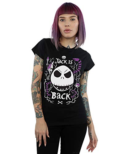 Disney Damen Nightmare Before Christmas Jack is Back T-Shirt Schwarz XX-Large Disney Damen Nightmare Before Christmas Jack is Back T-Shirt Schwarz XX-Large von ABSOLUTECULT