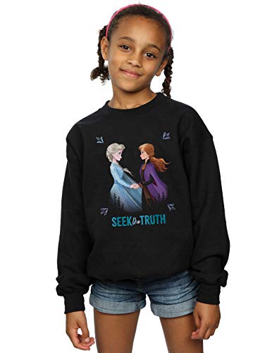 Disney Mädchen Frozen 2 ELSA and Anna Seek The Truth Sweatshirt Schwarz 5-6 Years Disney Mädchen Frozen 2 ELSA and Anna Seek The Truth Sweatshirt Schwarz 5-6 Years von ABSOLUTECULT