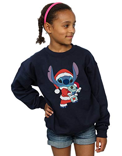 Disney Mädchen Lilo and Stitch Stitch Christmas Sweatshirt Navy Blau 7-8 Years Disney Mädchen Lilo and Stitch Stitch Christmas Sweatshirt Navy Blau 7-8 Years von ABSOLUTECULT