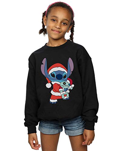 Disney Mädchen Lilo and Stitch Stitch Christmas Sweatshirt Schwarz 7-8 Years Disney Mädchen Lilo and Stitch Stitch Christmas Sweatshirt Schwarz 7-8 Years von ABSOLUTECULT