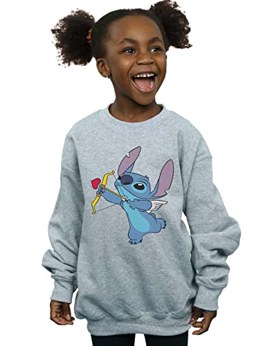 Disney Mädchen Lilo and Stitch Stitch Cupid Valentines Sweatshirt Sport Grau 12-13 Years Disney Mädchen Lilo and Stitch Stitch Cupid Valentines Sweatshirt Sport Grau 12-13 Years von ABSOLUTECULT