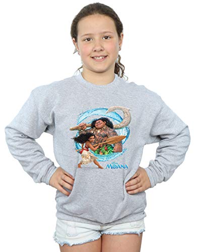 Disney Mädchen Moana and Maui Wave Sweatshirt Sport Grau 5-6 Years Disney Mädchen Moana and Maui Wave Sweatshirt Sport Grau 5-6 Years von ABSOLUTECULT