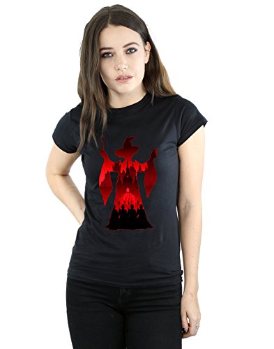 Harry Potter Damen Minerva McGonagall Silhouette T-Shirt Schwarz X-Large von ABSOLUTECULT