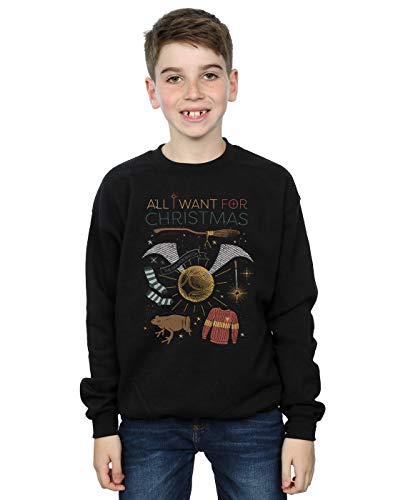 Harry Potter Jungen All I Want for Christmas Sweatshirt Schwarz 7-8 Years Harry Potter Jungen All I Want for Christmas Sweatshirt Schwarz 7-8 Years von ABSOLUTECULT