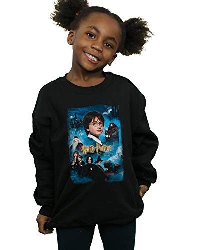 Harry Potter Mädchen Philosopher's Stone Sweatshirt Schwarz 7-8 Years Harry Potter Mädchen Philosopher's Stone Sweatshirt Schwarz 7-8 Years von ABSOLUTECULT