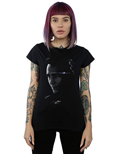 Marvel Damen Avengers Endgame Avenge The Fallen Loki T-Shirt Schwarz Medium von ABSOLUTECULT