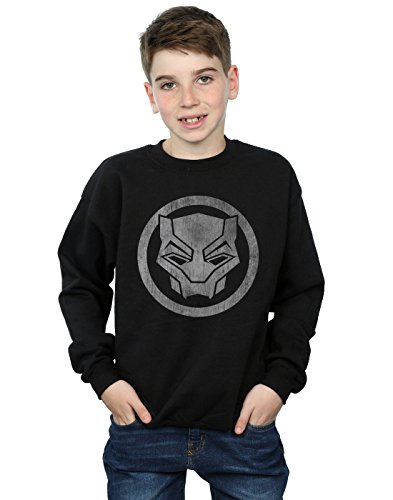 Marvel Jungen Black Panther Distressed Icon Sweatshirt Schwarz 7-8 Years Marvel Jungen Black Panther Distressed Icon Sweatshirt Schwarz 7-8 Years von ABSOLUTECULT