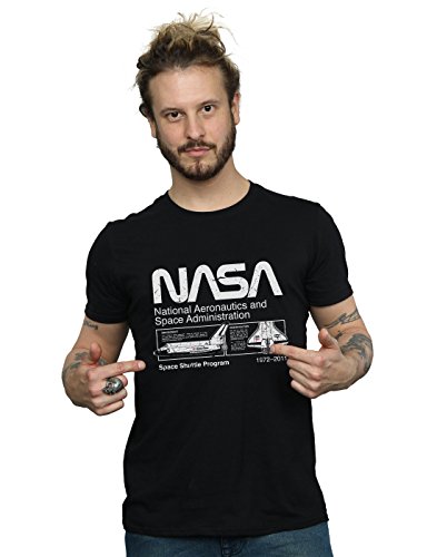 NASA Herren Classic Space Shuttle T-Shirt Schwarz Large NASA Herren Classic Space Shuttle T-Shirt Schwarz Large von ABSOLUTECULT