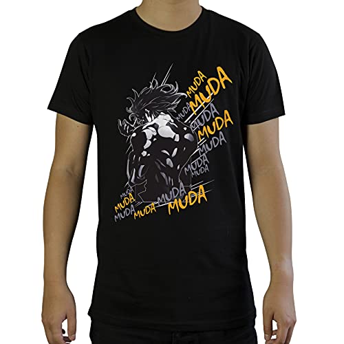 ABYSTYLE - JoJo's Bizarre Adventure - Herren Muda T-Shirt MC Black - Basic, Schwarz, S von ABYSTYLE