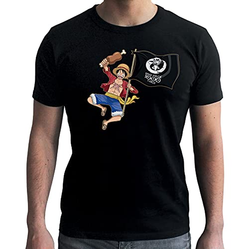 ABYSTYLE - One Piece T-Shirt Luffy 1000 Logs, Schwarz , XXL von ABYSTYLE