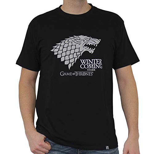 ABYstyle ABYstyleABYTEX221-M Abysse Game of Thrones Winter is Coming Herren Basic T-Shirt, Größe M von ABYSTYLE