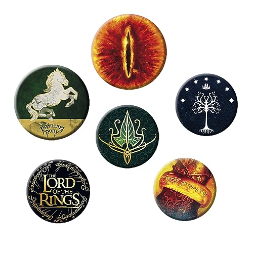 ABYstyle - LORD OF THE RINGS Badge-Set Symbole, Aluminium von ABYSTYLE