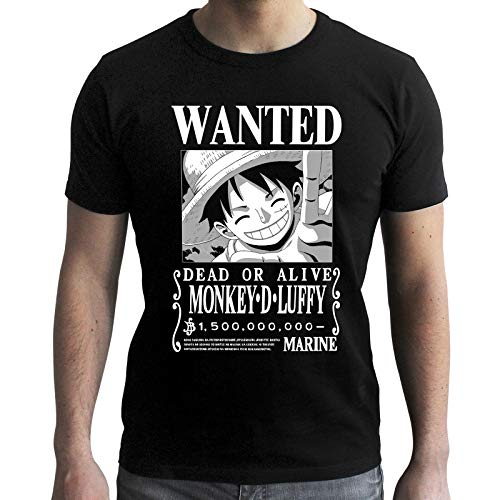 ONE Piece - Wanted Luffy - Men's T-Shirt - (M) von ABYSTYLE