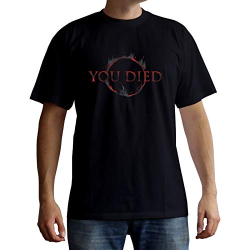 ABYSTYLE - Dark Souls - T-Shirt - You Died - Schwarz - Herren (M) von ABYSTYLE