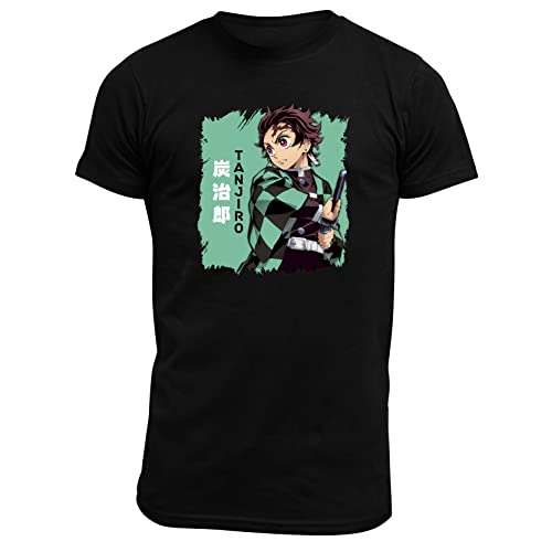 ABYstyle - Demon Slayer T-Shirt Tanjiro, Schwarz , L von ABYSTYLE