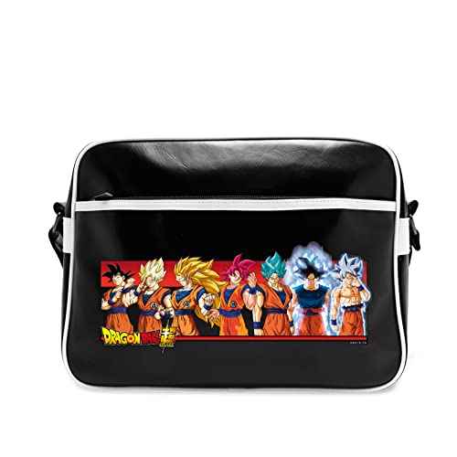 ABYSTYLE - Dragon-Ball Super Tasche Umhängetasche Transformationen Goku, Schwarz , 38 x 29 x 12,5 cm von ABYSTYLE