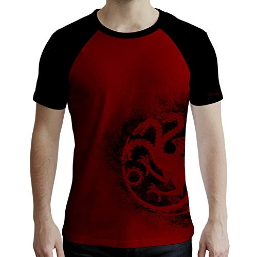 ABYstyle - Game of Thrones - T-Shirt - Targaryen - Männer - Rot & Schwarz (XXL) von ABYSTYLE