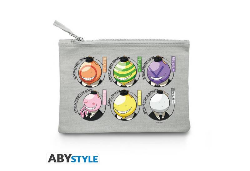 ABYstyle Kosmetiktasche ASSASSINATION CLASSROOM - Cosmetic Case - Koro heads - Grey von ABYstyle
