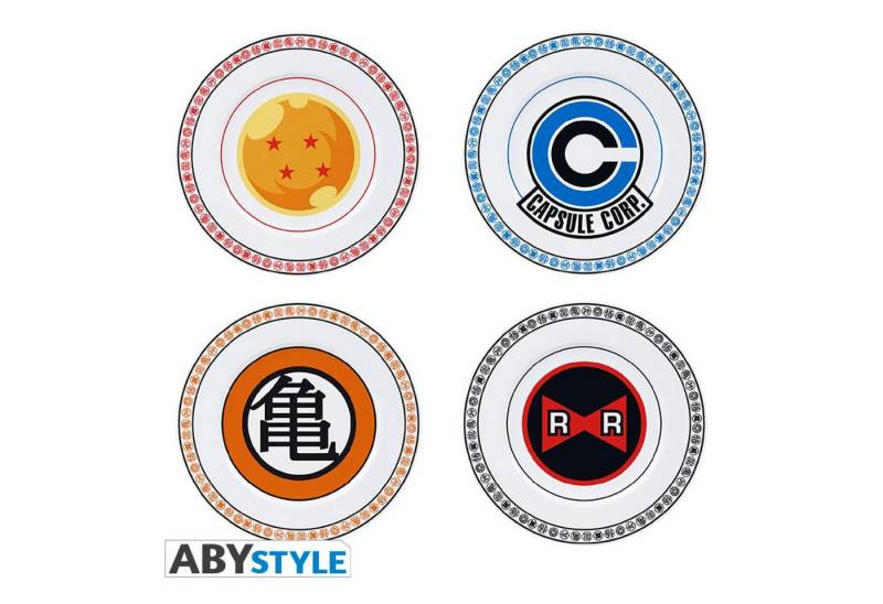 ABYstyle Pins DRAGON BALL - Set of 4 Plates - Emblems von ABYstyle