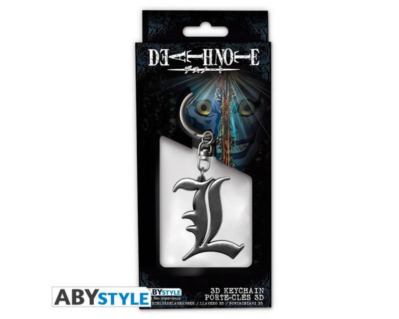 ABYstyle Schlüsselanhänger Death Note Keychain 3D L Symbol von ABYstyle