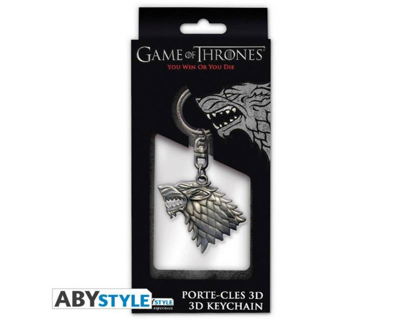 ABYstyle Schlüsselanhänger Game Of Thrones Keychain 3D "Stark" von ABYstyle