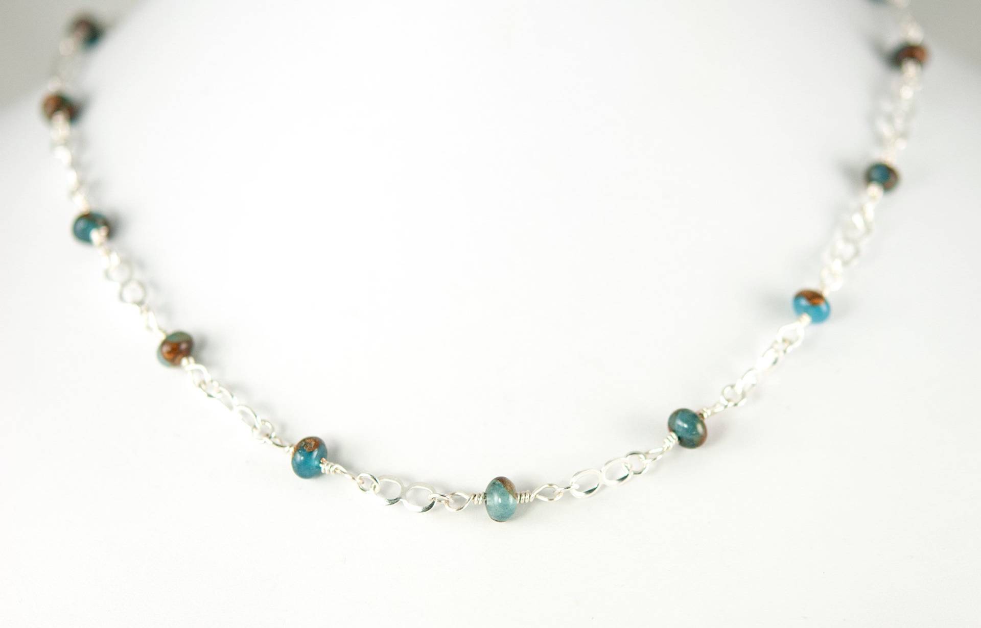 Infinity Kette, Impression Jaspis Schmuck, Boho Kette Infinity Kette, Impression Jaspis Schmuck, Boho Kette von ABeadInTimeJewelry
