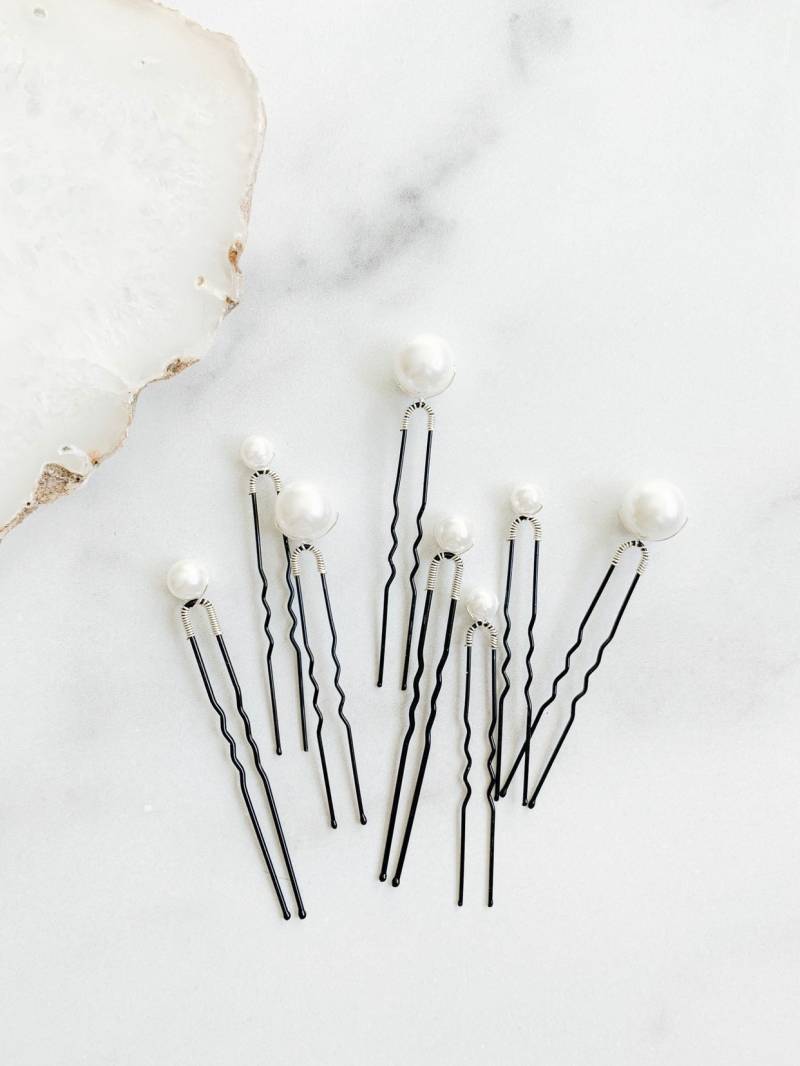 Braut Haarnadel Hochzeit Perle Bobby Pin Kopfschmuck Haarteil Accessoires Brautjungfer #46 M von ABitofLoveWedding