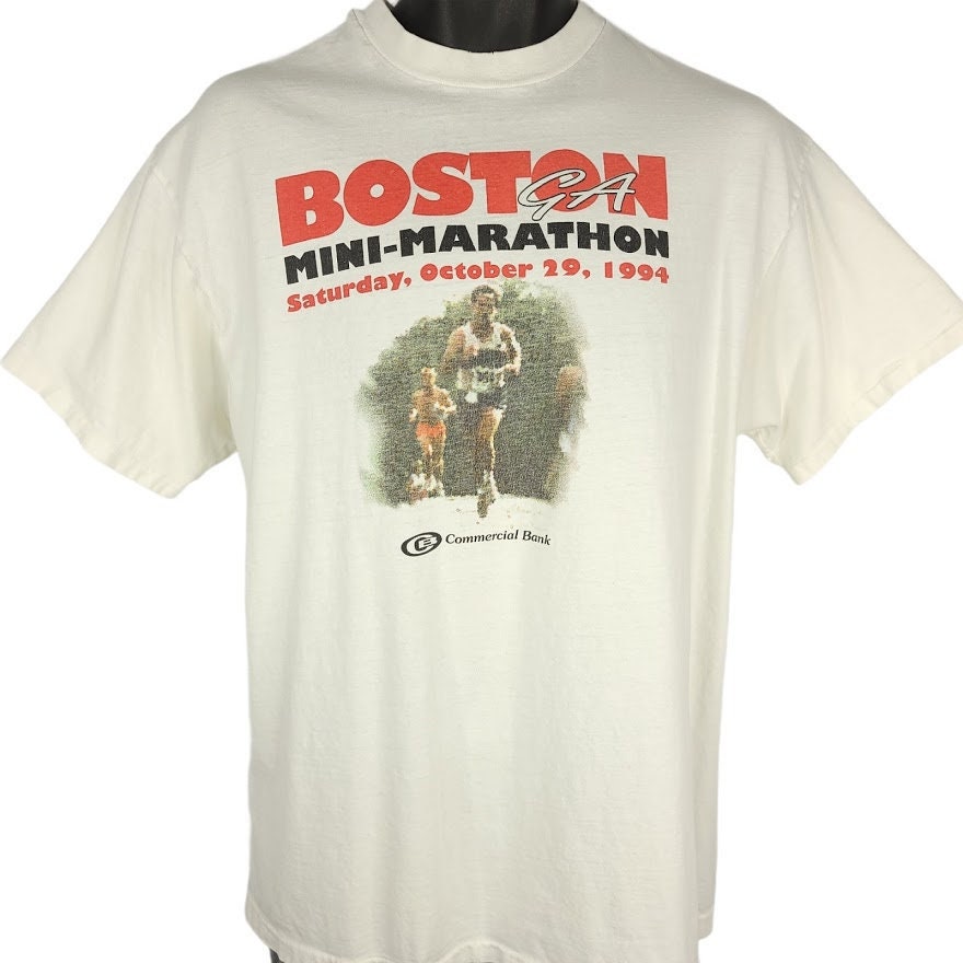 Boston Mini Marathon T Shirt Vintage 90Er Jahre 1994 Georgia Made in Usa Herren Größe Groß von ABoutiqueForHim