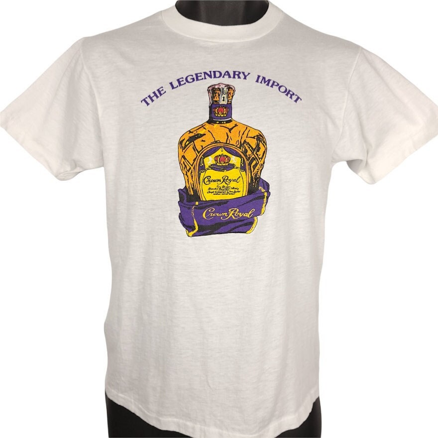 Crown Royal Canadian Whisky T Shirt Vintage 80Er Jahre Liquor 50/50 Made in Usa Herren Größe Klein von ABoutiqueForHim