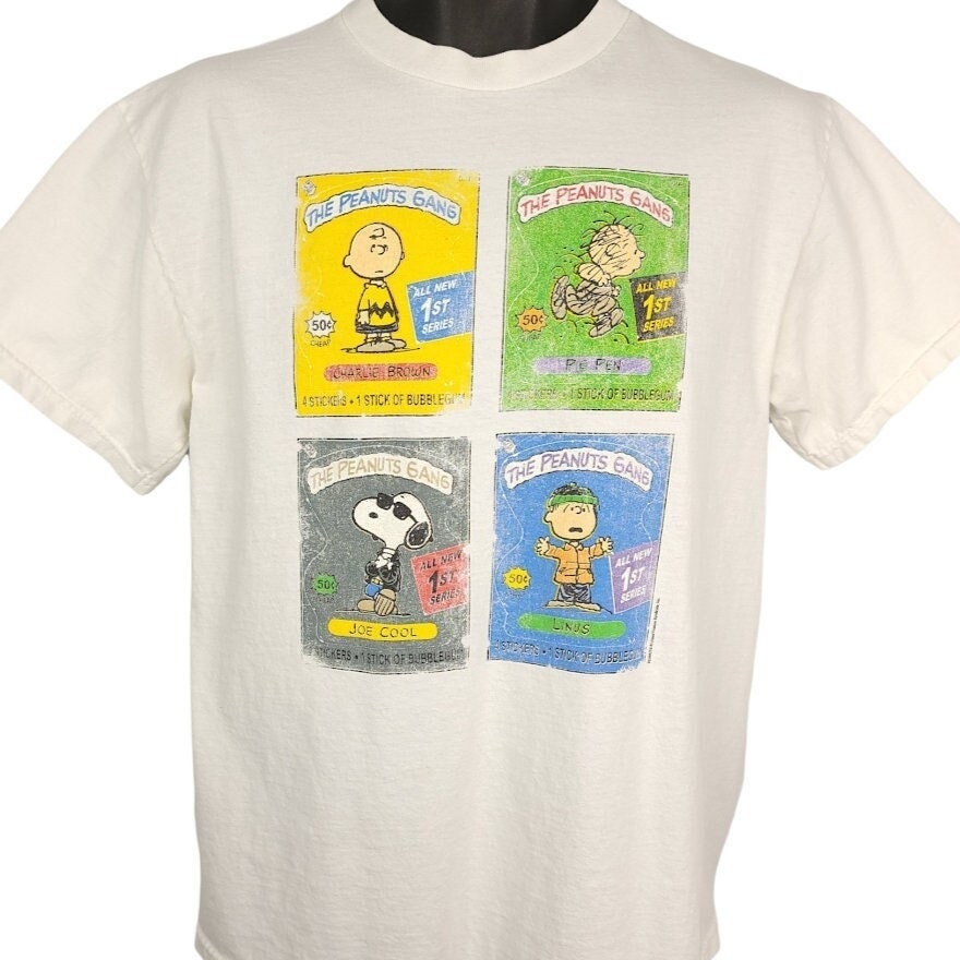 The Peanuts Gang T Shirt Vintage 90Er Charlie Brown Snoopy Linus Pig Pen Herren Größe Medium von ABoutiqueForHim