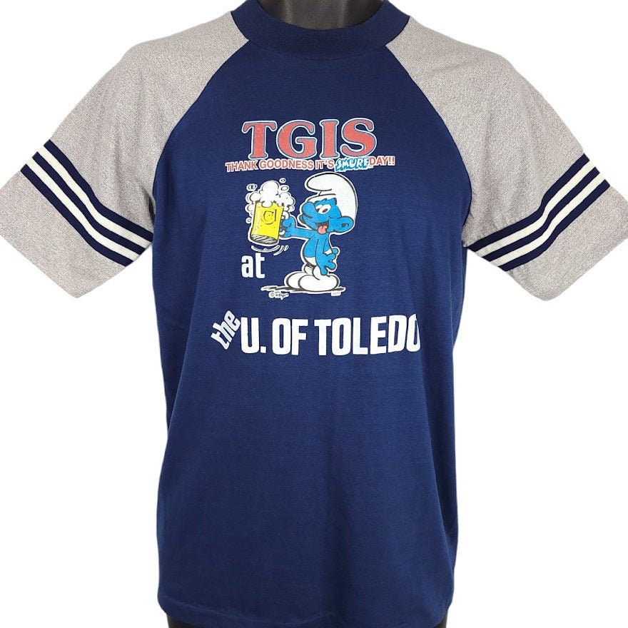 Universität Von Toledo Rockets T Shirt Vintage 80Er Jahre Jersey Nature 50/50 Made in Usa Herren Größe Medium von ABoutiqueForHim