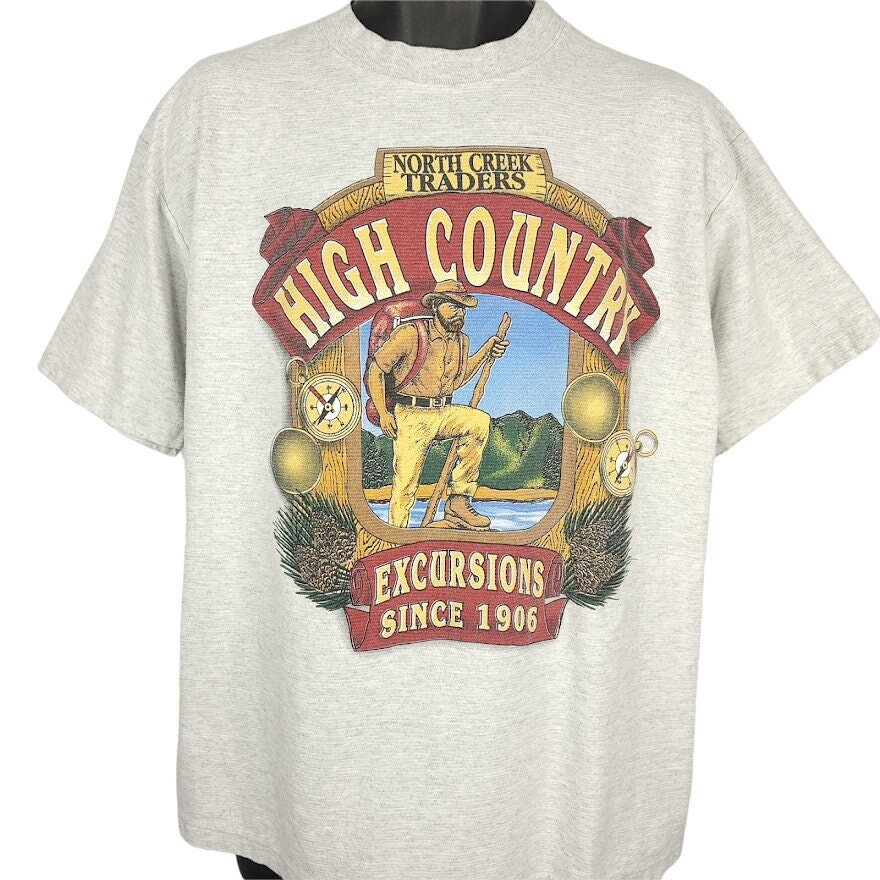 Wanderausflüge T-Shirt Vintage 90Er Jahre High Country Outdoors Made in Usa Herren Größe Xl von ABoutiqueForHim