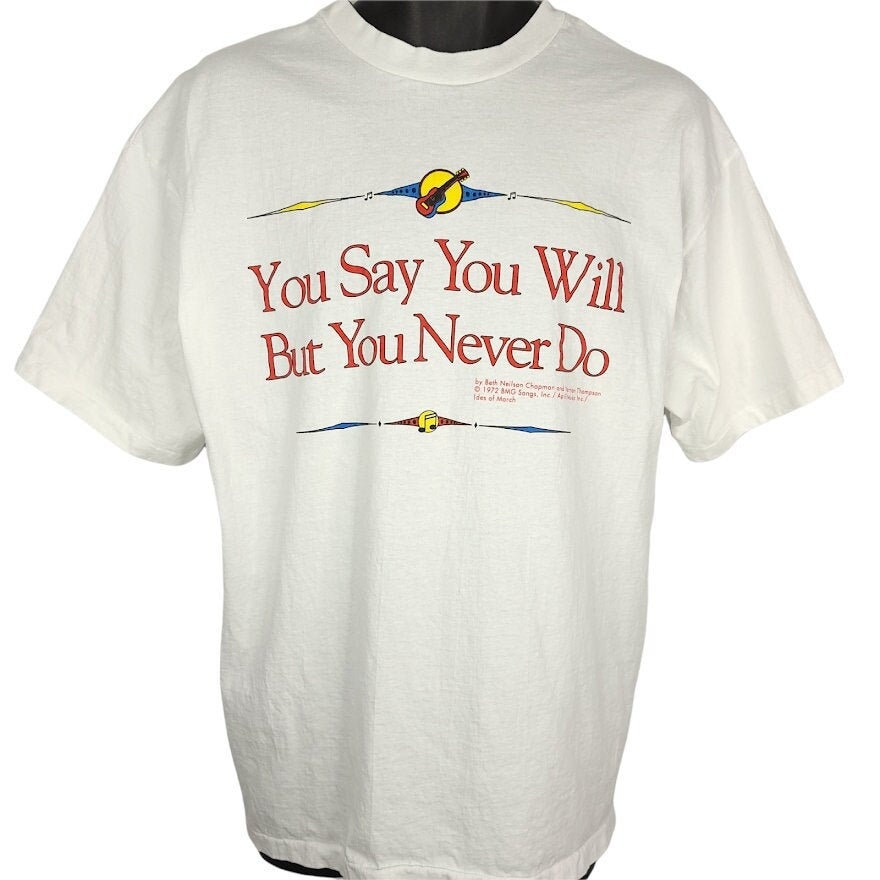 You Say Will Song T Shirt Vintage 90Er Jahre Beth Nielsen Chapman Made in Usa Herren Größe Xl von ABoutiqueForHim