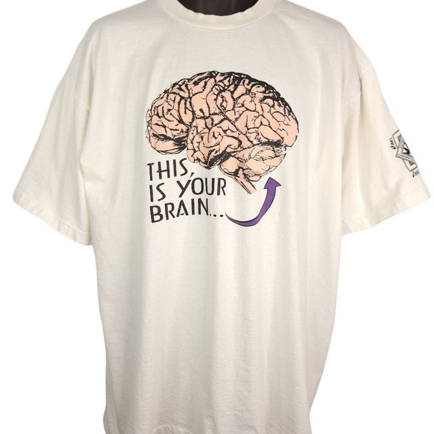 Your Brain My Basketball T-Shirt Vintage 90Er Jahre 1997 Junioren Cups Made in Usa Herren Gr. Xl von ABoutiqueForHim