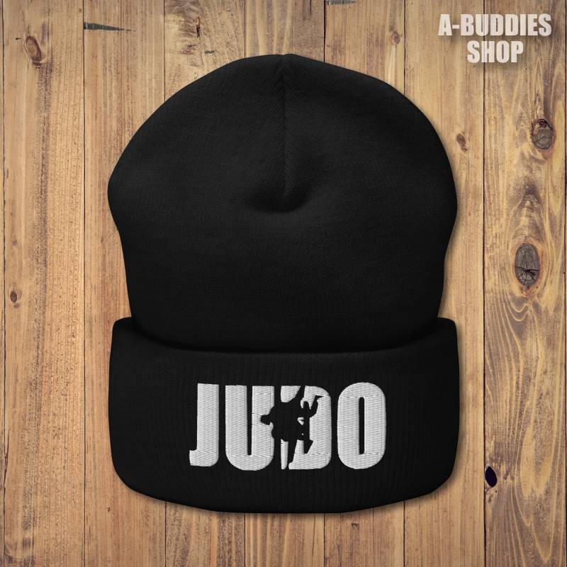 Besticktes Judo Cuffed Beanie - Classic von ABuddies