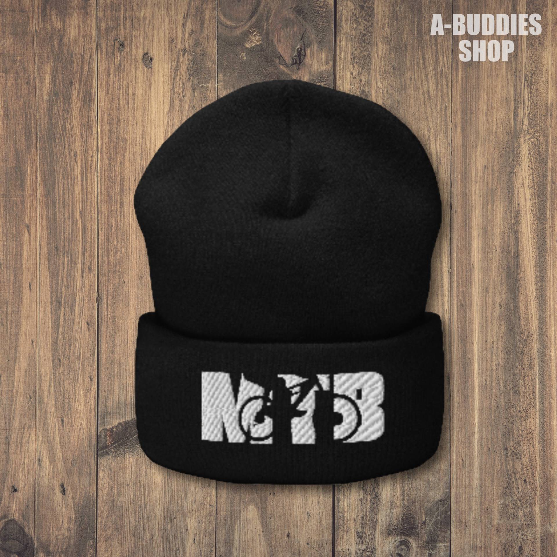 Embroidered Mtb Cuffed Beanie - Mountain Bike Classic von ABuddies