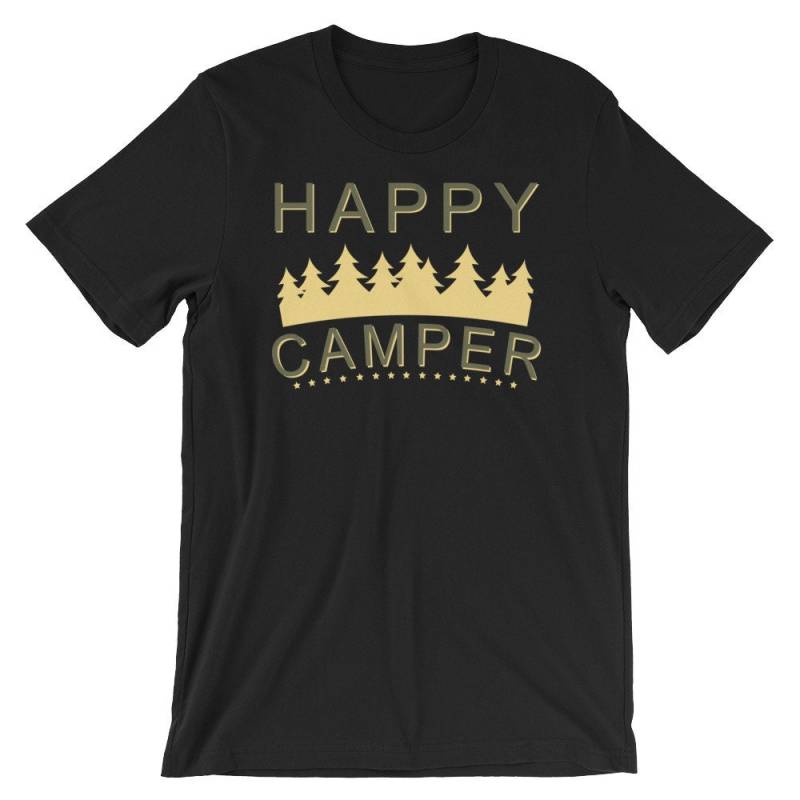 Glücklicher Camper Kurzarm Unisex T-Shirt von ABunchaShirts