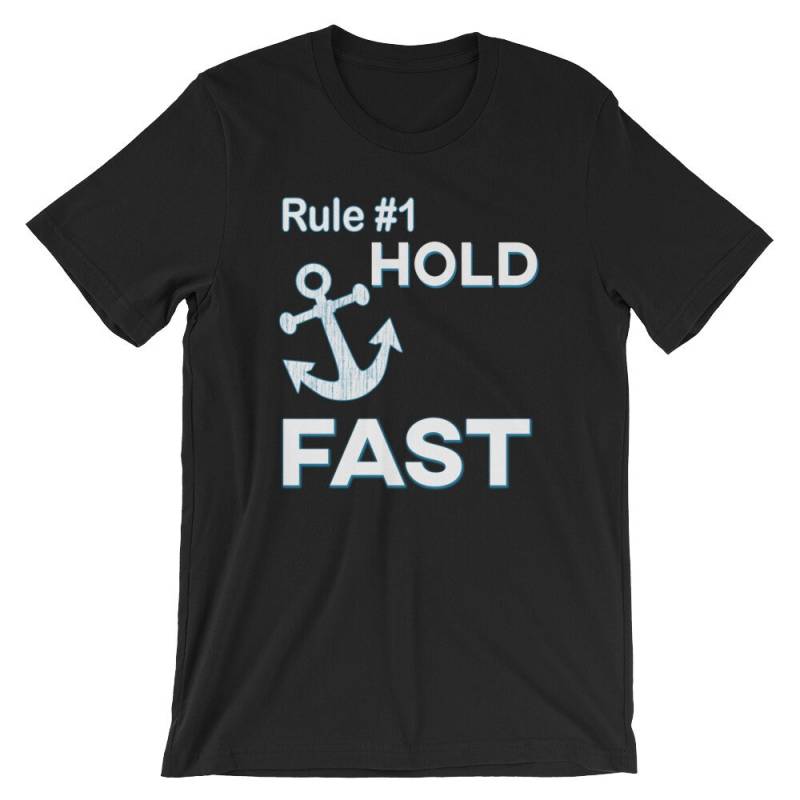 Kreuzfahrt Schiff Urlaub Regel Nummer 1 Halten Schnell Kurzarm Unisex T-Shirt Kreuzfahrt Schiff Urlaub Regel Nummer 1 Halten Schnell Kurzarm Unisex T-Shirt von ABunchaShirts