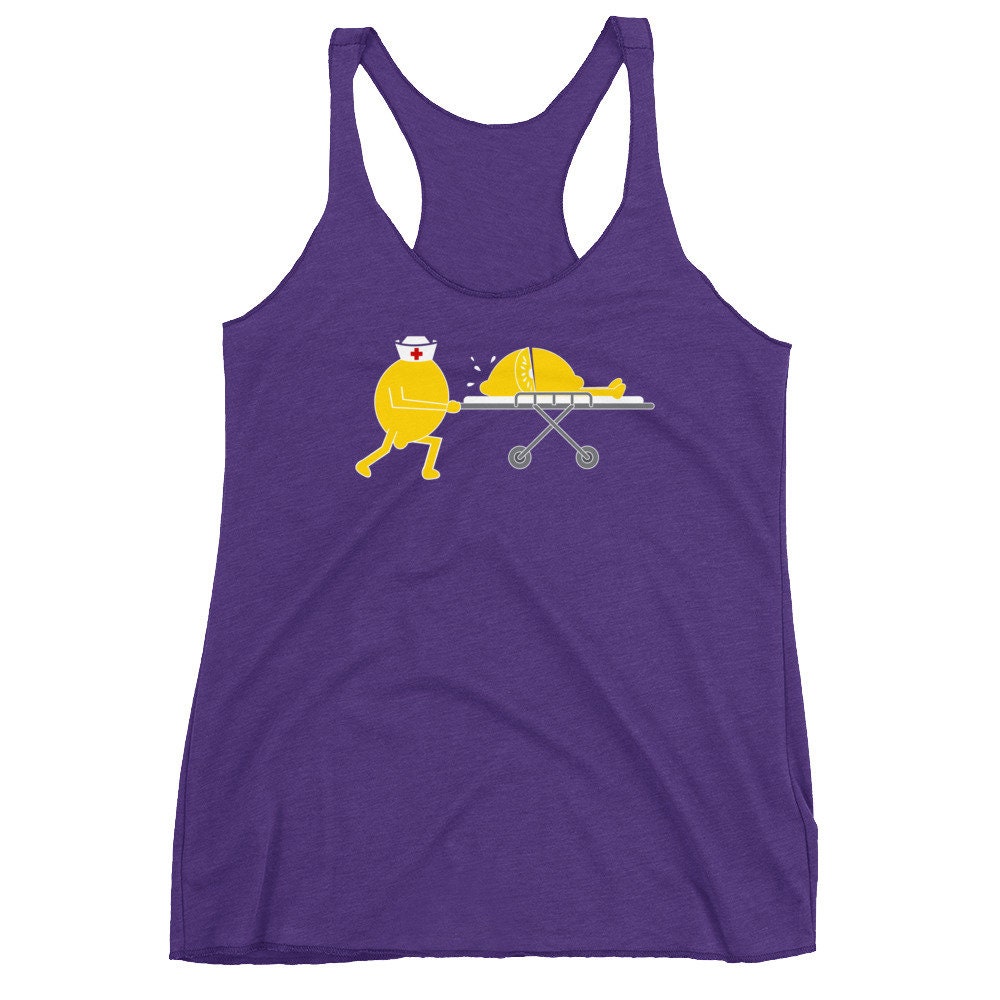 Lustige Zitrone Hilfe Wortspiel Limonade Frauen Racerback Tank Lustige Zitrone Hilfe Wortspiel Limonade Frauen Racerback Tank von ABunchaShirts