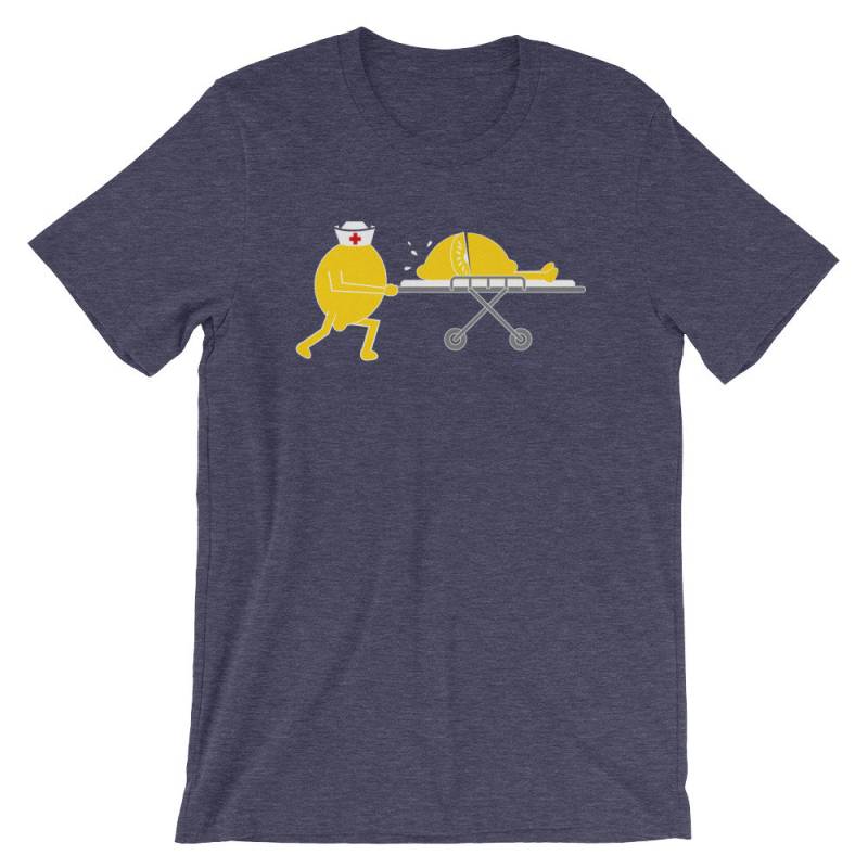Lustige Zitrone Hilfe Wortspiel Limonade Kurzarm Unisex T-Shirt Lustige Zitrone Hilfe Wortspiel Limonade Kurzarm Unisex T-Shirt von ABunchaShirts