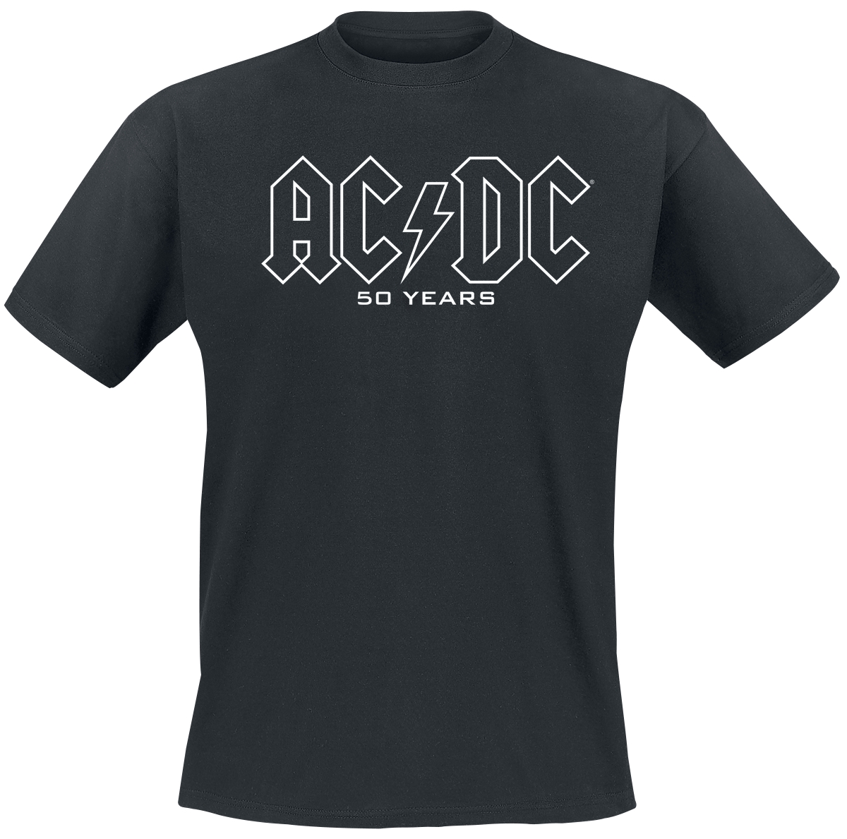 AC/DC - 50 Years Logo History - T-Shirt - schwarz von AC/DC