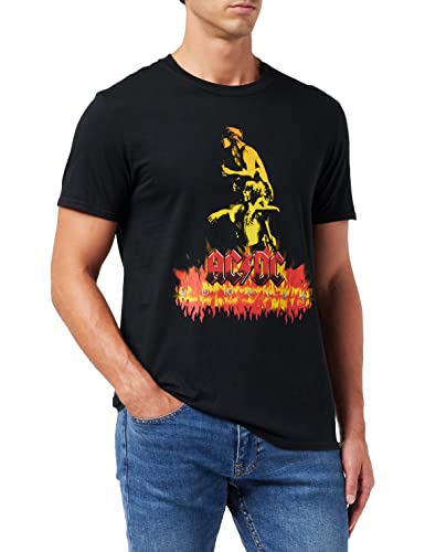 ACDC Herren Ac/dc Bonfire T-Shirt, Schwarz (Black Black), Large von AC/DC