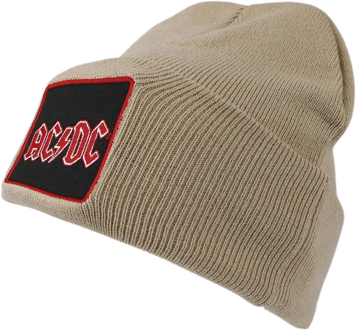 AC/DC Amplified Collection - Patch Beanie Mütze khaki von AC/DC