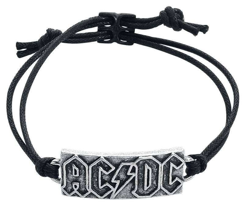 AC/DC Armband - AC/DC Logo - schwarz  - Lizenziertes Merchandise! von AC/DC