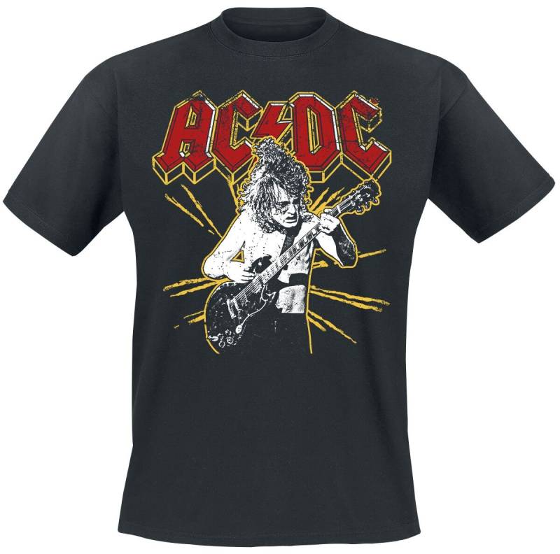 AC/DC Back in Black T-Shirt schwarz in XXL von AC/DC
