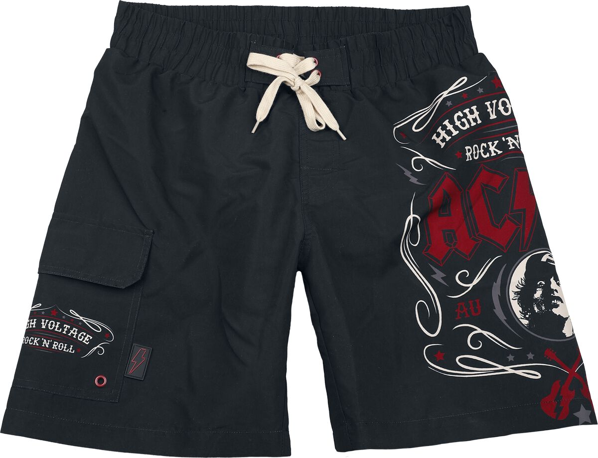 AC/DC Badeshort - EMP Signature Collection - M bis 3XL - für Männer - Größe 3XL - schwarz  - EMP exklusives Merchandise! von AC/DC