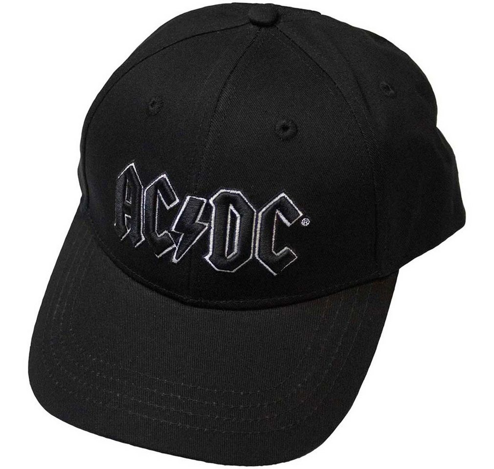 AC/DC Baseball Cap Black Logo Schriftzug Bestickt von AC/DC