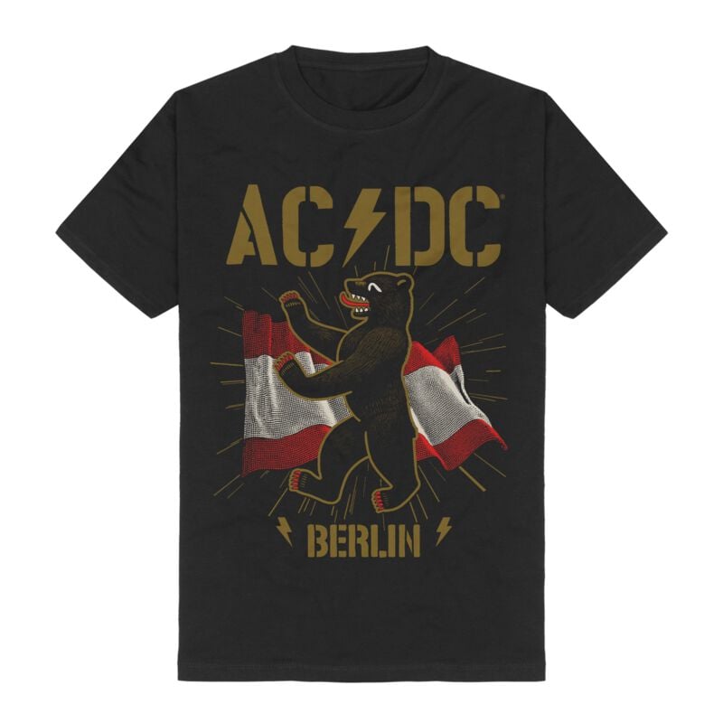 AC/DC Berlin T-Shirt schwarz in 3XL von AC/DC