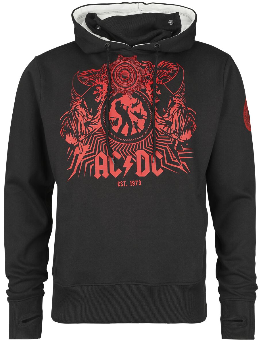 AC/DC Black Ice Kapuzenpullover schwarz in L von AC/DC